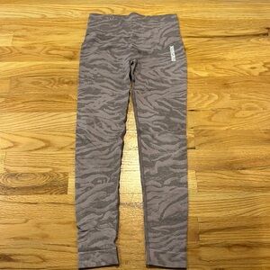 Gymshark seamless zebra print leggings